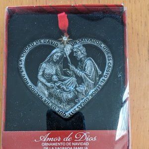 Light House Christmas Ornament Holly Family